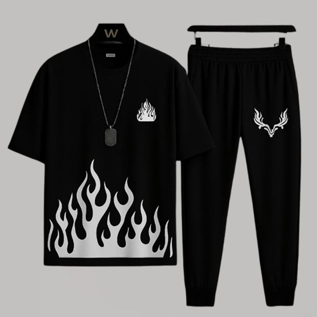 Product Name: 2 Pcs Men's Micro Plain Track Suit
