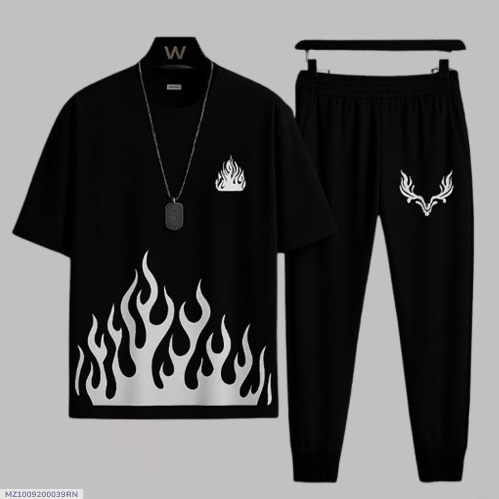 Product Name: 2 Pcs Men's Micro Plain Track Suit