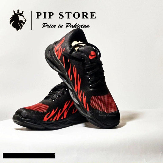 Product Name: Men's Rubber Comfortable Joggers, Red Fire