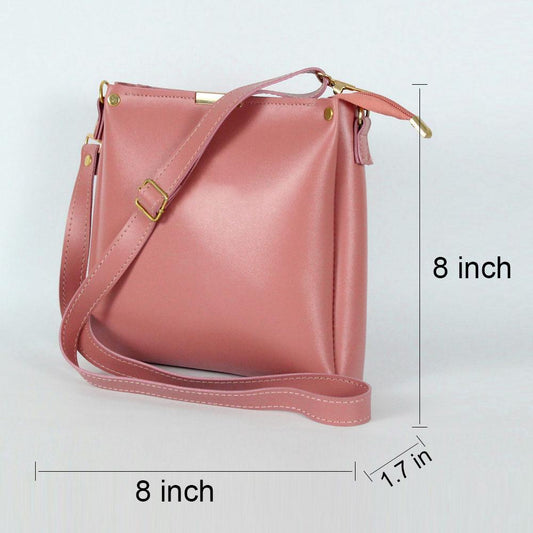 Girls Rexine plain hand bag