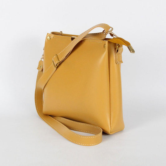 Girls Rexine plain hand bag